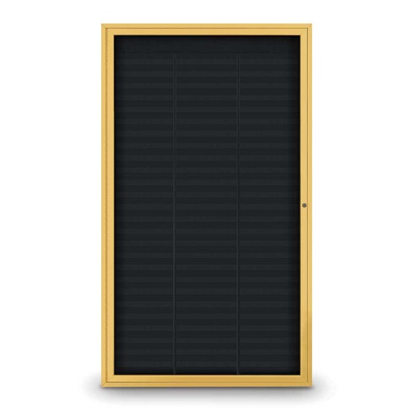 Outdoor Enclosed Combo Board, 72"x36", Satin Frame/Burgundy & Surf